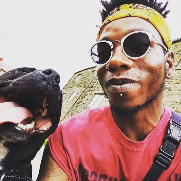 Junior with his dog Jasper